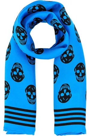 Alexander McQueen Accessoarer, Herr, ONE Size, Tryckt Satin Foulard