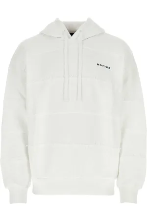 Botter Sweatshirts & Hoodies, Herr, S, Bomull, Oversize Vit BomullsHuvtröja