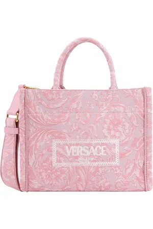 VERSACE Väska, Dam, ONE Size, Bomull, Barocco Canvas Handväska med Vintage Logo