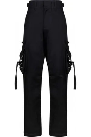 OFF-WHITE Byxor, Herr, L, Bomull, Svarta Cargo Byxor