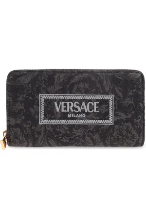 VERSACE Accessoarer, Dam, ONE Size, Bomull, Plånbok med logotyp