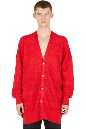 Sulvam Stickade tröjor & koftor, Herr, M, Stickad Jacquard Cardigan