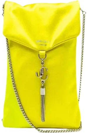 Jimmy Choo Pre-owned, Dam, ONE Size, Pre-owned Canvas axelremsvskor