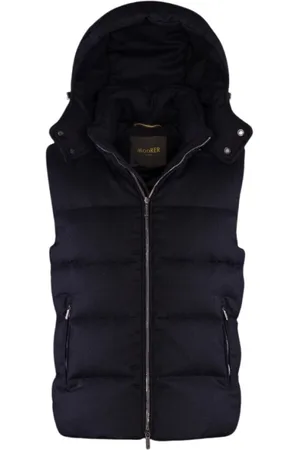 MOORER Jacka, Herr, XL, Quiltad Cashmere Gilet med Gässdunfyllning