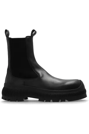Jil Sander Skor, Herr, 42 EU, Läder, Chelsea Boots med logotyp