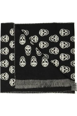 Alexander McQueen Accessoarer, Herr, ONE Size, Sjalmönstrad halsduk