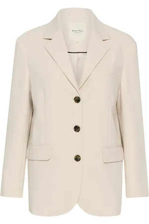 Part Two Jacka, Dam, 3Xl, Polyester, Smart Oversize Jacka med Klassisk Krage