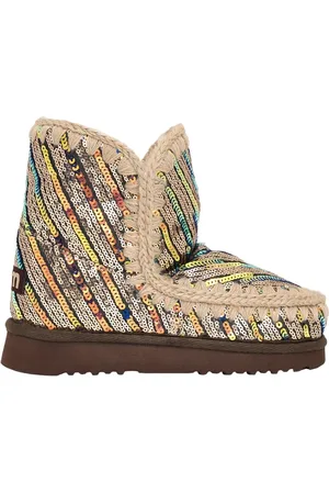 Mou Skor, Dam, 37 EU, Mocka, Casual Kinnors Multi-Färgad Mocka Boot