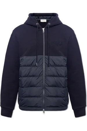 Moncler Sweatshirts & Hoodies, Herr, L, Bomull, Hoodie med logotyp