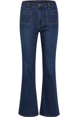 Kaffe Jeans, Dam, 2Xl, Bomull, Flared Jeans