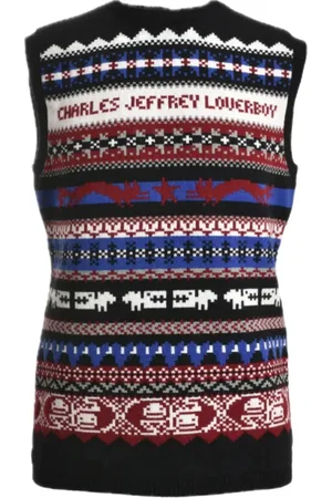 Charles Jeffrey Loverboy Stickade tröjor & koftor, Herr, M, Sleeveless Stickat