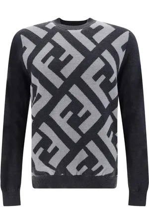 Fendi Stickade tröjor & koftor, Herr, S, Round-neck Stickat