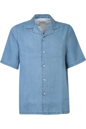 OFFICINE GENERALE Skjorta, Herr, L, Short Sleeve Shirts