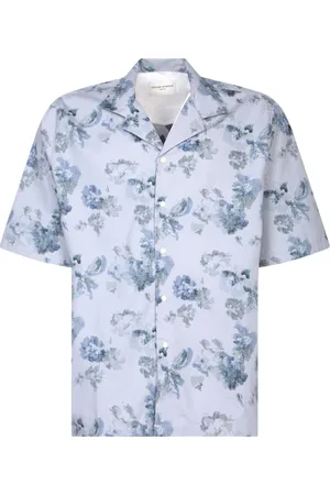 OFFICINE GENERALE Skjorta, Herr, S, Bomull, Short Sleeve Shirts