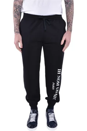 Ih Nom Uh Nit Byxor, Herr, M, Bomull, Logo Jogger Byxor Svart Bomull