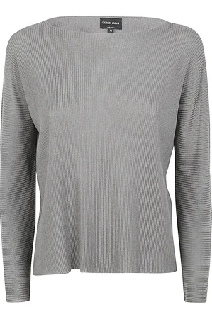 Giorgio Armani Stickade tröjor & koftor, Dam, S, Round-neck Stickat