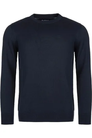 Barbour Stickade tröjor & koftor, Herr, L, Bomull, Round-neck Stickat
