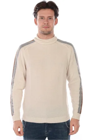 D.A. Daniele Alessandrini Stickade tröjor & koftor, Herr, M, Kashmir, Intarsia Cykling Tröja Pullover