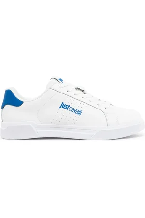 Roberto Cavalli Skor, Herr, 43 EU, Vita Sneakers Skor