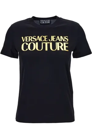 VERSACE Topp, Dam, M, Svart T-shirt och Polo Kollektion