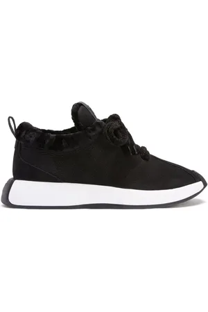 Giuseppe Zanotti Skor, Herr, 43 EU, Läder, Elegant Svarta Sneakers