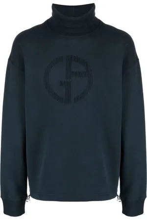 Giorgio Armani Stickade tröjor & koftor, Herr, M, Bomull, Hoodies