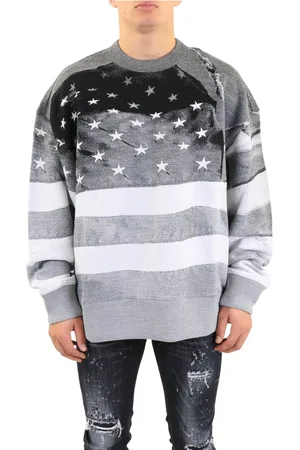Palm Angels Stickade tröjor & koftor, Herr, S, Flag Sweater