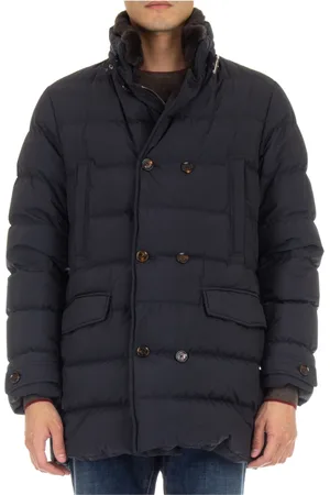 MOORER Jacka, Herr, 3Xl, Blå Jacka med Avtagbar Huva