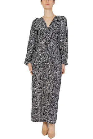 JACQUELINE DE YONG Klänning, Dam, L, Polyester, Maxi Klänning