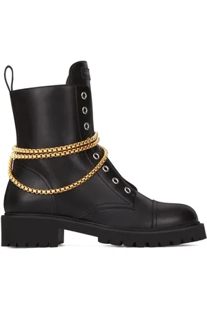 Giuseppe Zanotti Skor, Dam, 36 EU, Läder, Elegant Svarta Ankelboots