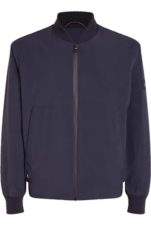 Tommy Hilfiger Jacka, Herr, M, Bomull, Blå Portland Bomberjacka