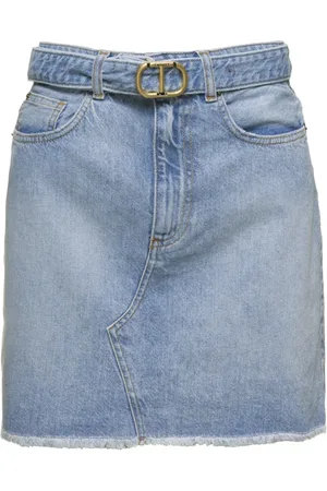 Twin-Set Kjol, Dam, S, Denim, Denim Skirts