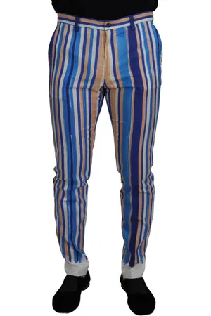 Dolce & Gabbana Byxor, Herr, S, Bomull, Slim-fit Byxor