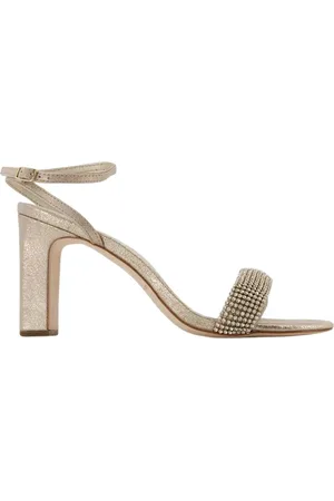 Loeffler Randall Skor, Dam, 36 EU, Läder, Rhinestone Almond Toe Sandaler - Cappuccino Läder