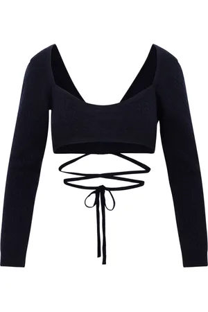 Patou Stickade tröjor & koftor, Dam, L, Kashmir, Round-neck Stickat