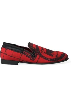 Dolce & Gabbana Skor, Herr, 40 1/2 EU, Röd Svart Torero Loafers Skor