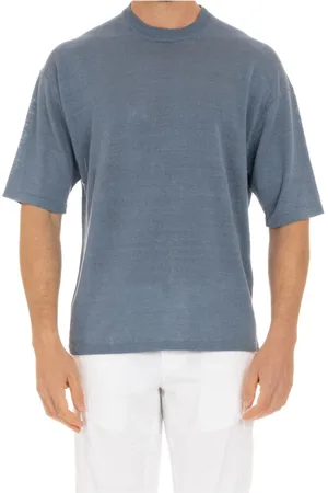 Roberto Collina Stickade tröjor & koftor, Herr, M, Linne, Round-neck Stickat