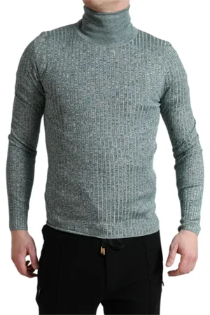 Dolce & Gabbana Stickade tröjor & koftor, Herr, M, Bomull, Turtlenecks