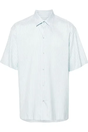 Lanvin Skjorta, Herr, L, Blårandig Skjorta