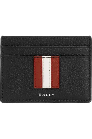 Bally Accessoarer, Herr, ONE Size, Läder, Svart Läderkorthållare Plånbok