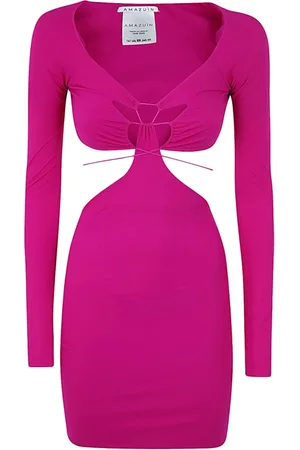 Amazuìn Klänning, Dam, ONE Size, Lila Rosa Estelle Mini Klänning