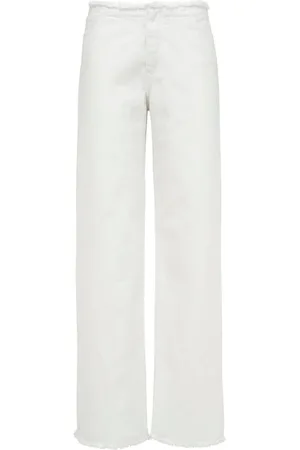 MVP Wardrobe Byxor, Dam, 2Xs, Denim, Vintage Fringed Denim Bull Pants
