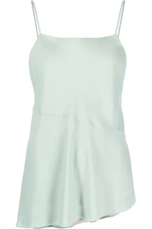 THEORY Topp, Dam, M, Grön Draperad Camisole Topp