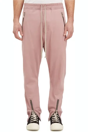 Rick Owens Byxor, Herr, M, Bomull, Buffalo Horn Button Track Pants Tecuatl