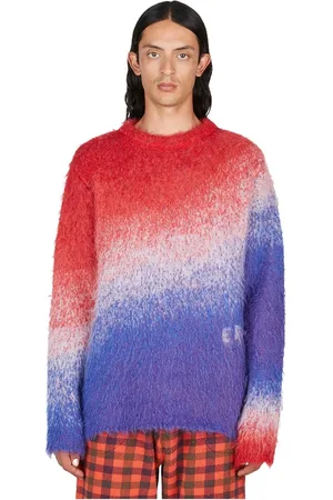 ERL Stickade tröjor & koftor, Herr, M, Gradient Fuzzy-Knit Sweater