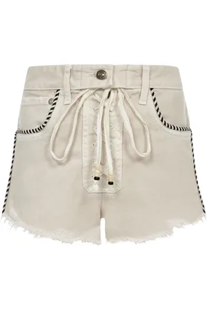 Alanui Shorts, Dam, W27, Denim, Chic Saguaro Wash Denim Shorts