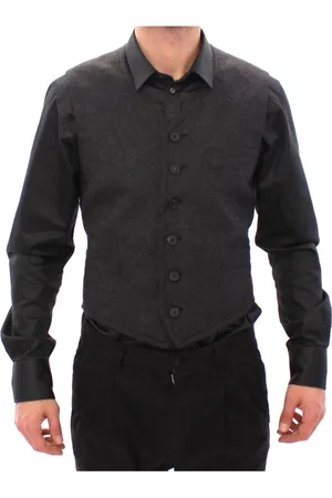 Dolce & Gabbana Kostym, Herr, M, Grå Ullblandad Formell Väst