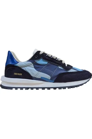 Hidnander Skor, Herr, 43 EU, Nylon, Indigo Camo Slip-On Sneakers
