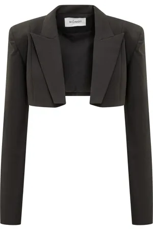 Monot Jacka, Dam, S, Stilren Crop Blazer för Kvinnor