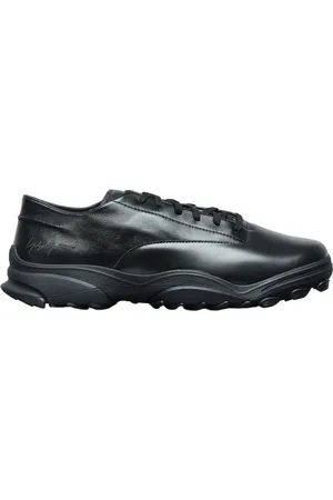 Y-3 Skor, Herr, 40 EU, Läder, Lädersneaker med spår sula